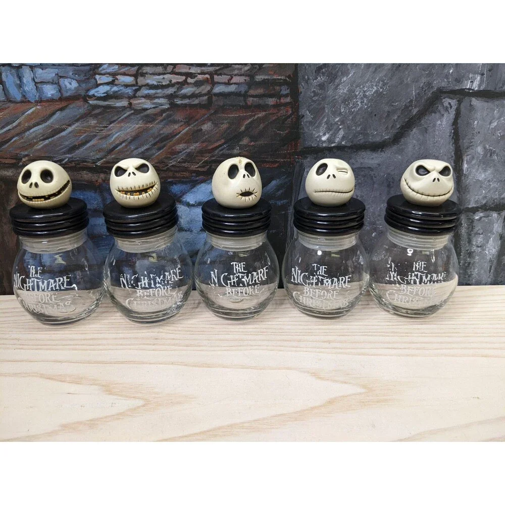 NECA Disney Nightmare Before Christmas Jack7s Head Storage Jars 5pcs Set